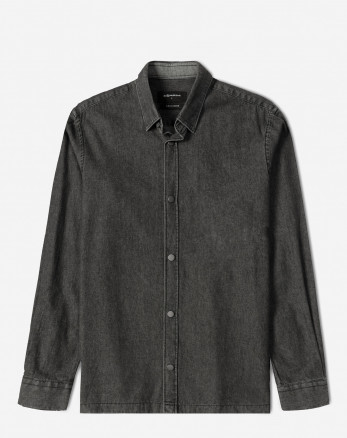 خرید و قیمت پیراهن جین آستین بلند خاکستری 24474177