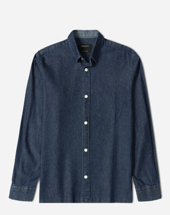 خرید و قیمت پیراهن جین آستین بلند سرمه ای 24474177