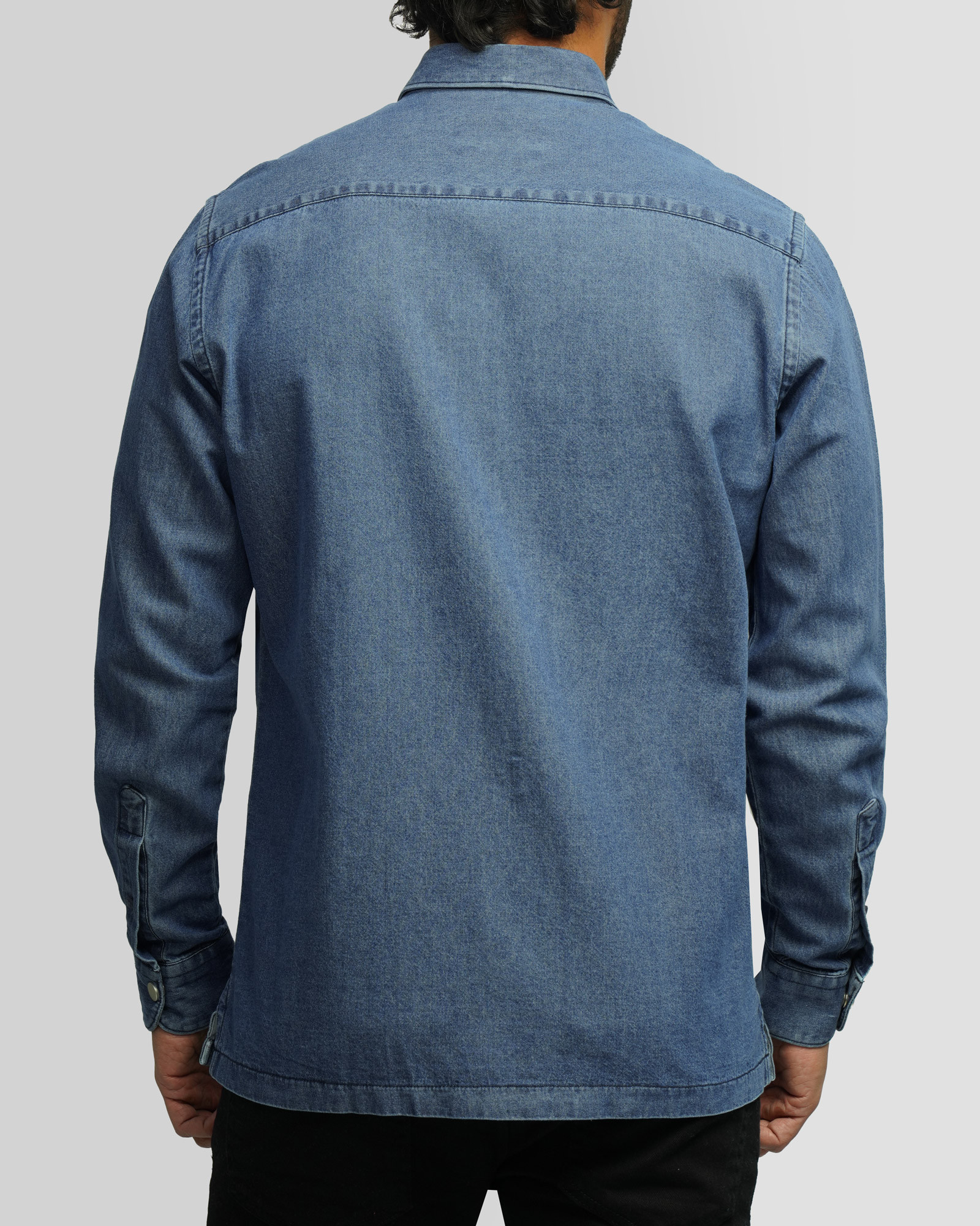 خرید و قیمت پیراهن جین آستین بلند آبی 24474177