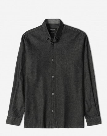 خرید و قیمت پیراهن جین آستین بلند ذغالی 24474177