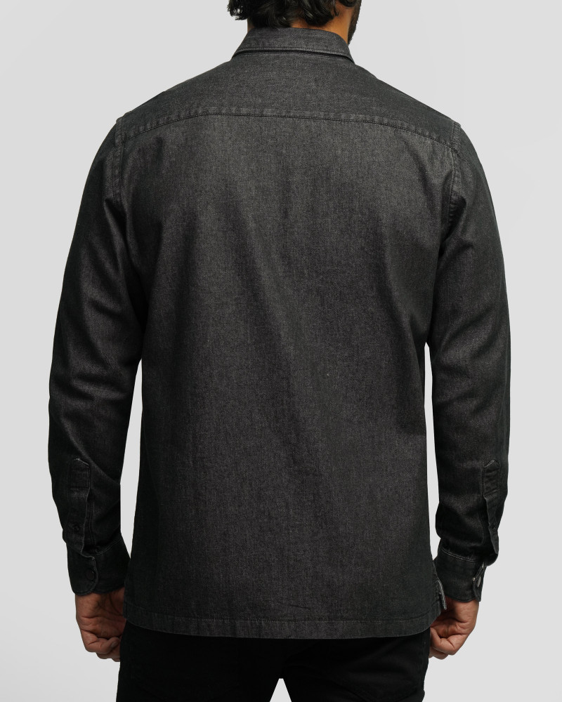 خرید و قیمت پیراهن جین آستین بلند ذغالی 24474177