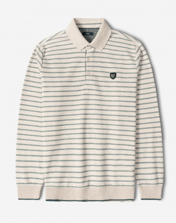 خرید و قیمت پولوشرت آستین بلند مردانه کرم 84486130