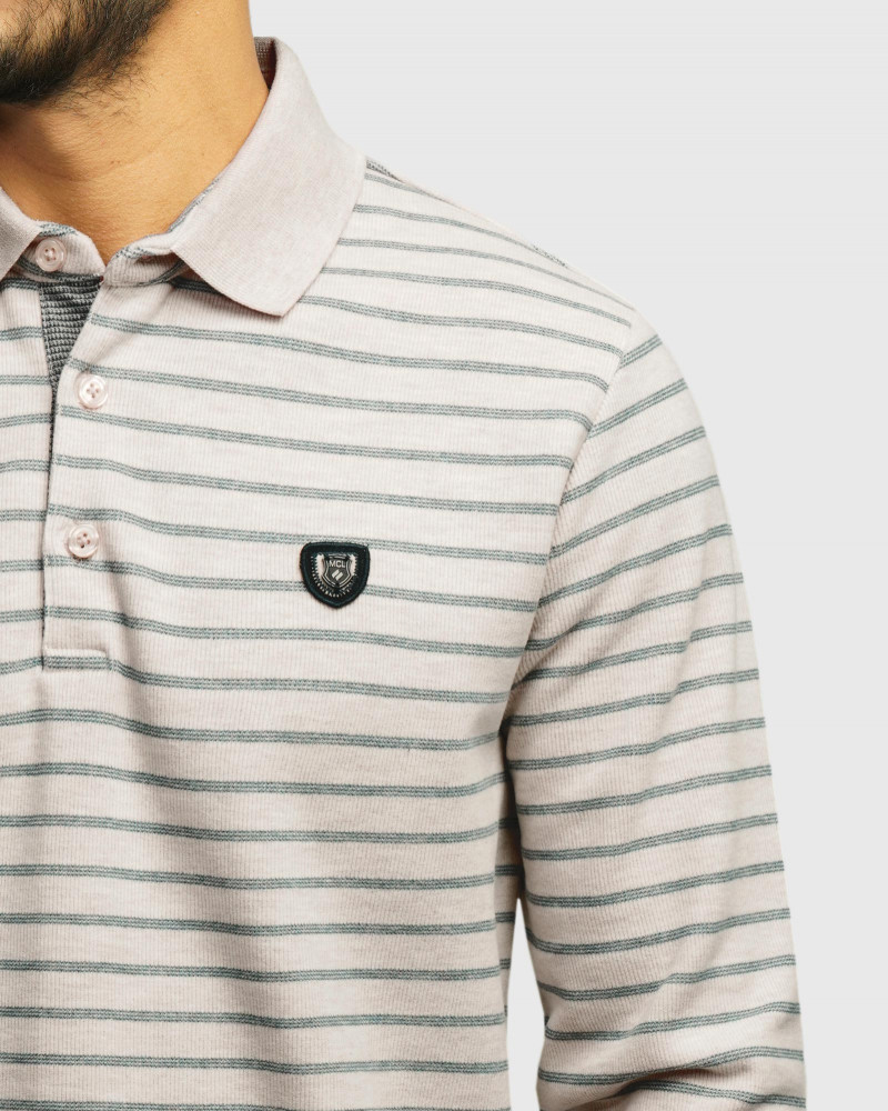 خرید و قیمت پولوشرت آستین بلند مردانه کرم 84486130