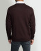 پلیور بافت یقه هفت ساده مردانه قهوه ای 24472111