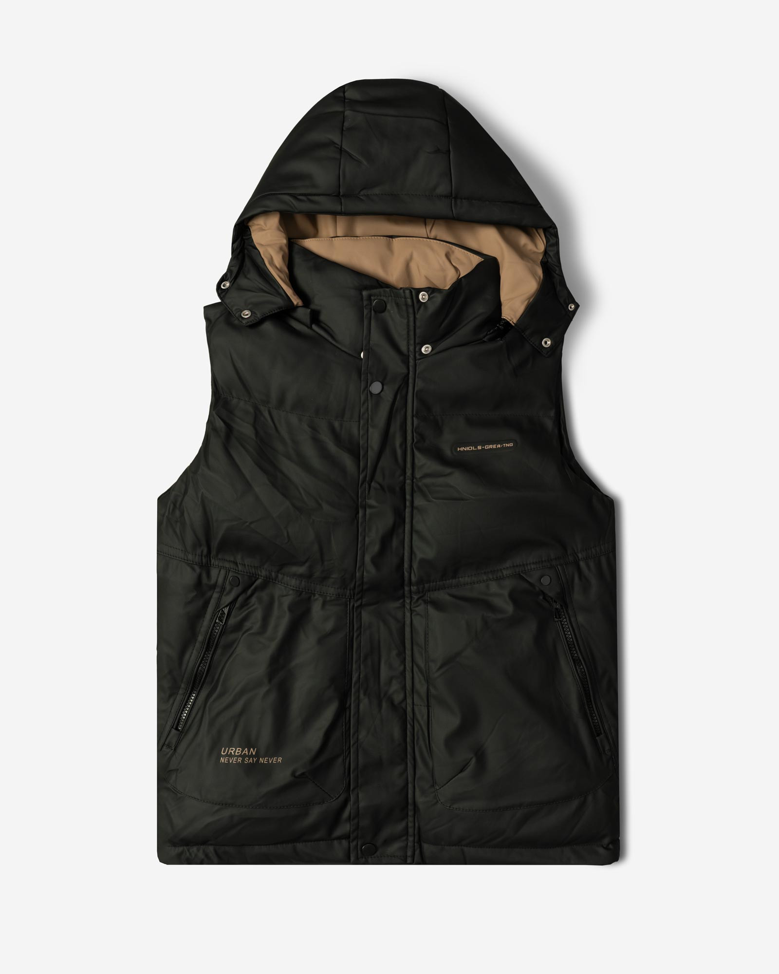 خرید و قیمت پافر مردانه کلاه دار کرم 24453191