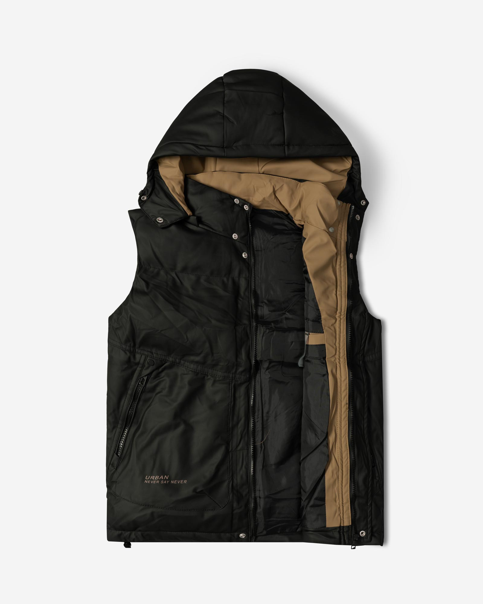 خرید و قیمت پافر مردانه کلاه دار کرم 24453191