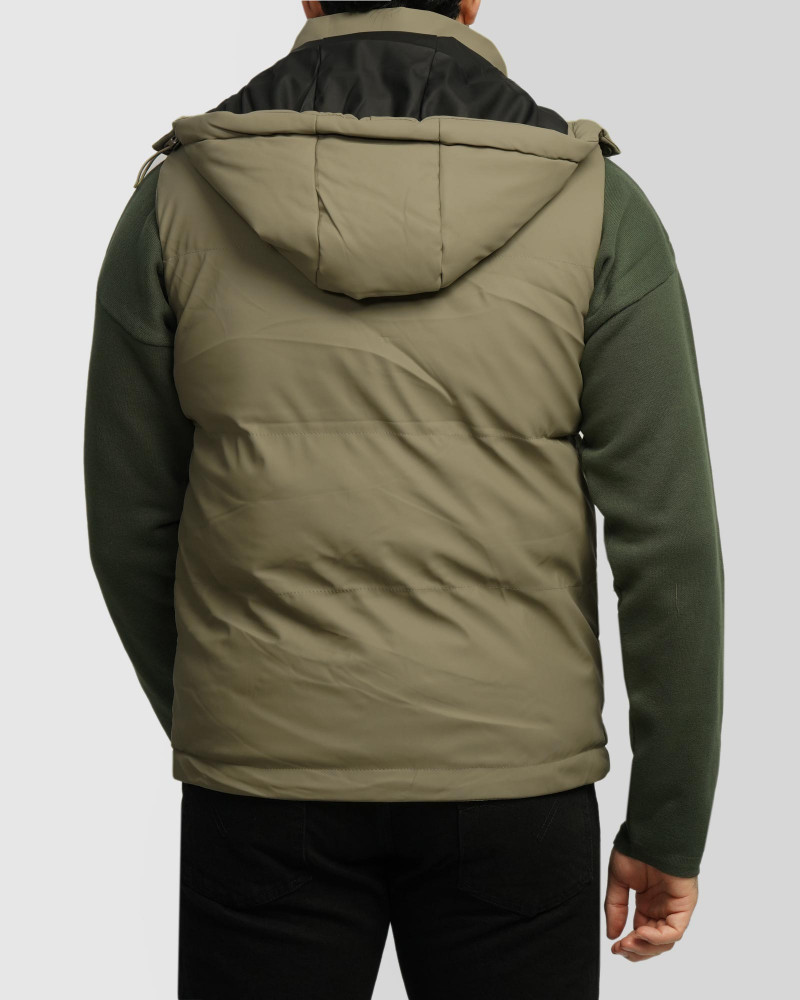 خرید و قیمت پافر مردانه کلاه دار سبز 24453191