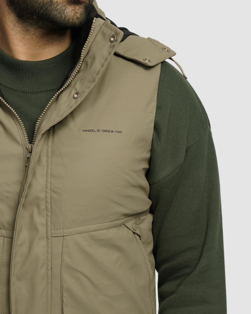 خرید و قیمت پافر مردانه کلاه دار سبز 24453191