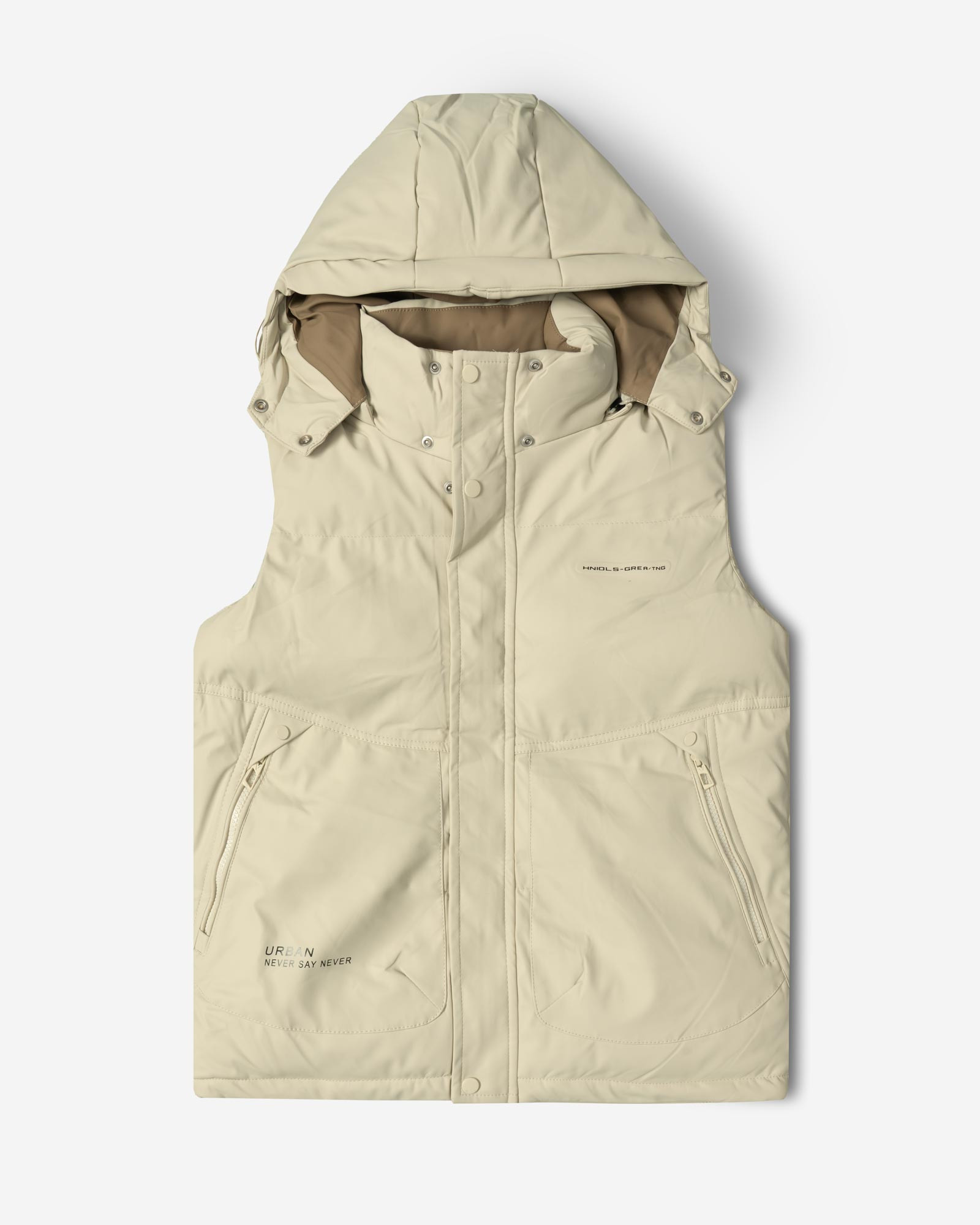 خرید و قیمت پافر مردانه کلاه دار کرم 24453191