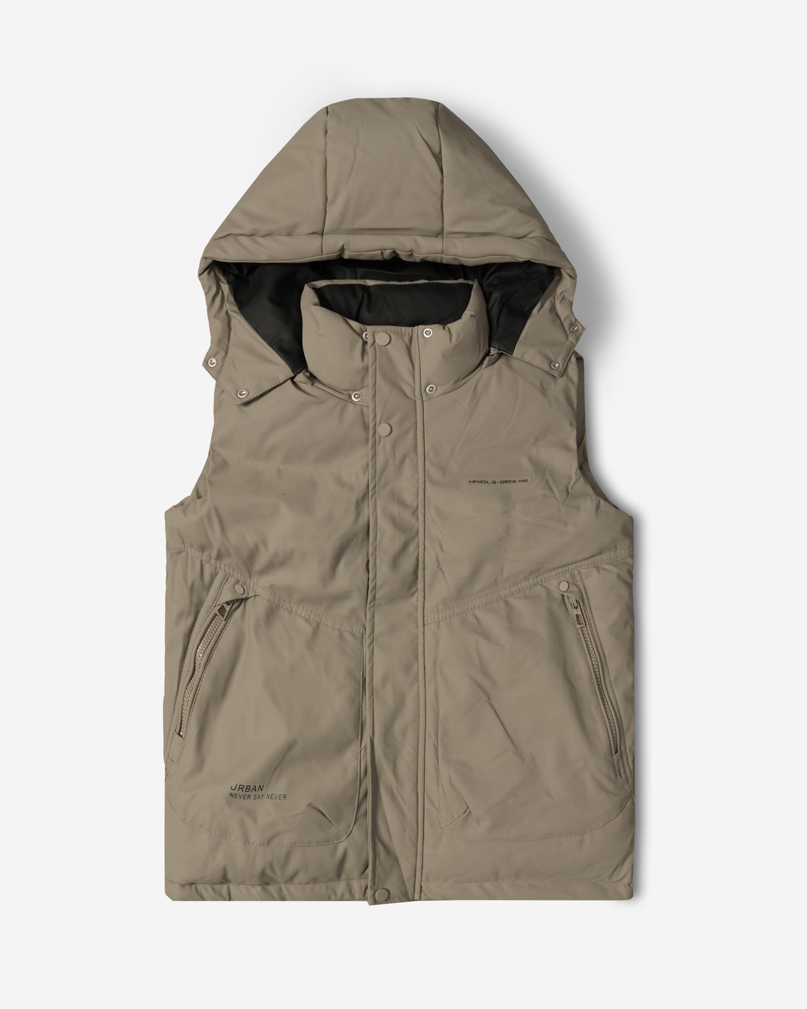 خرید و قیمت پافر مردانه کلاه دار  طوسی 24453191