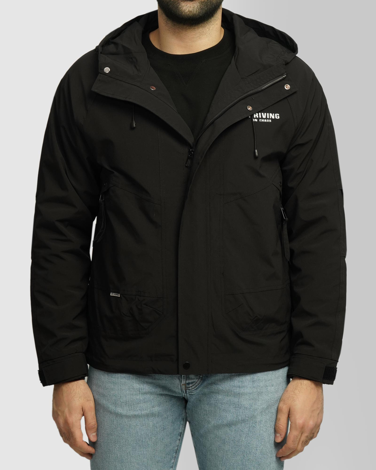 خرید و قیمت سویشرت شمعی کلاه دار مردانه مشکی 24449187