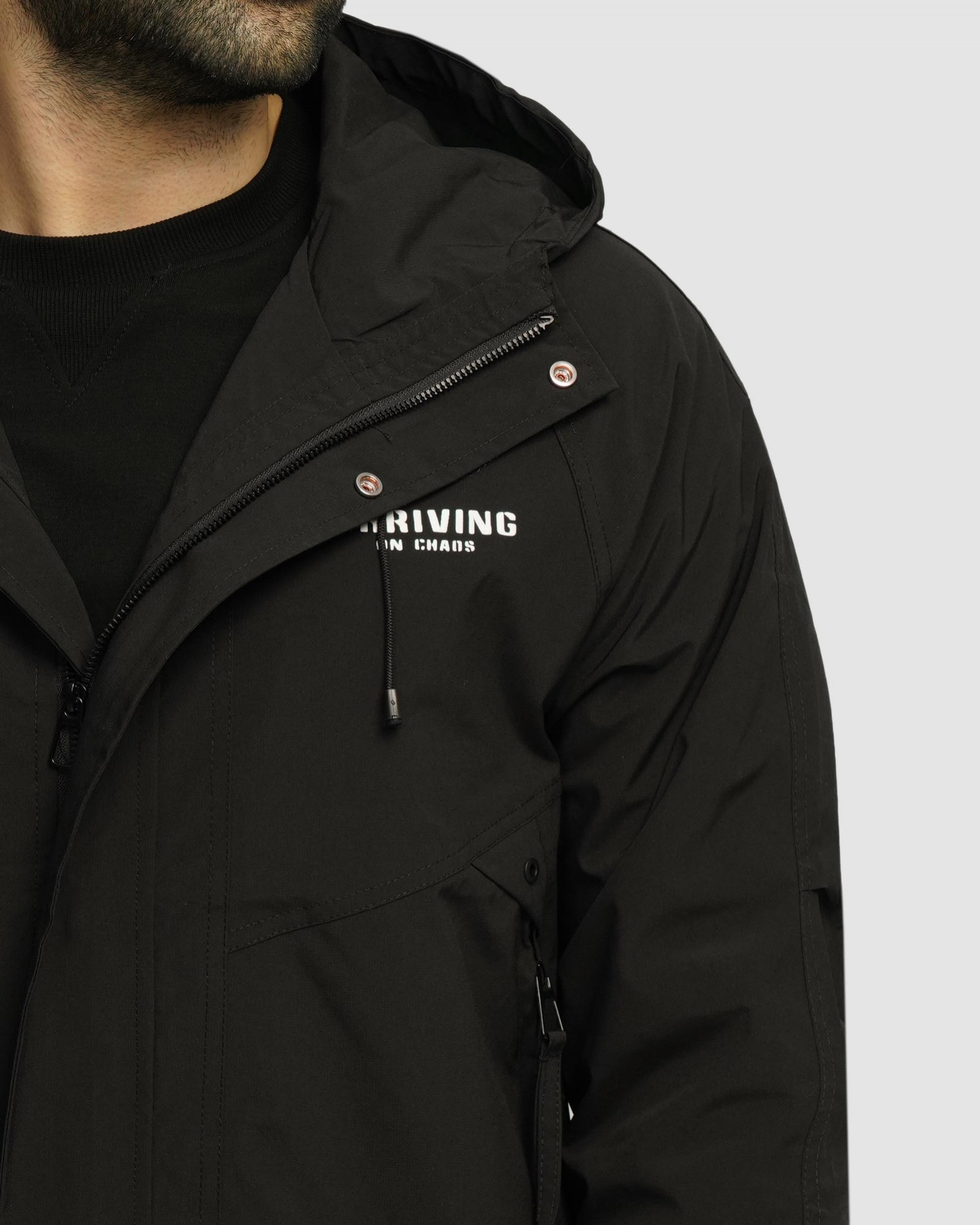 خرید و قیمت سویشرت شمعی کلاه دار مردانه مشکی 24449187