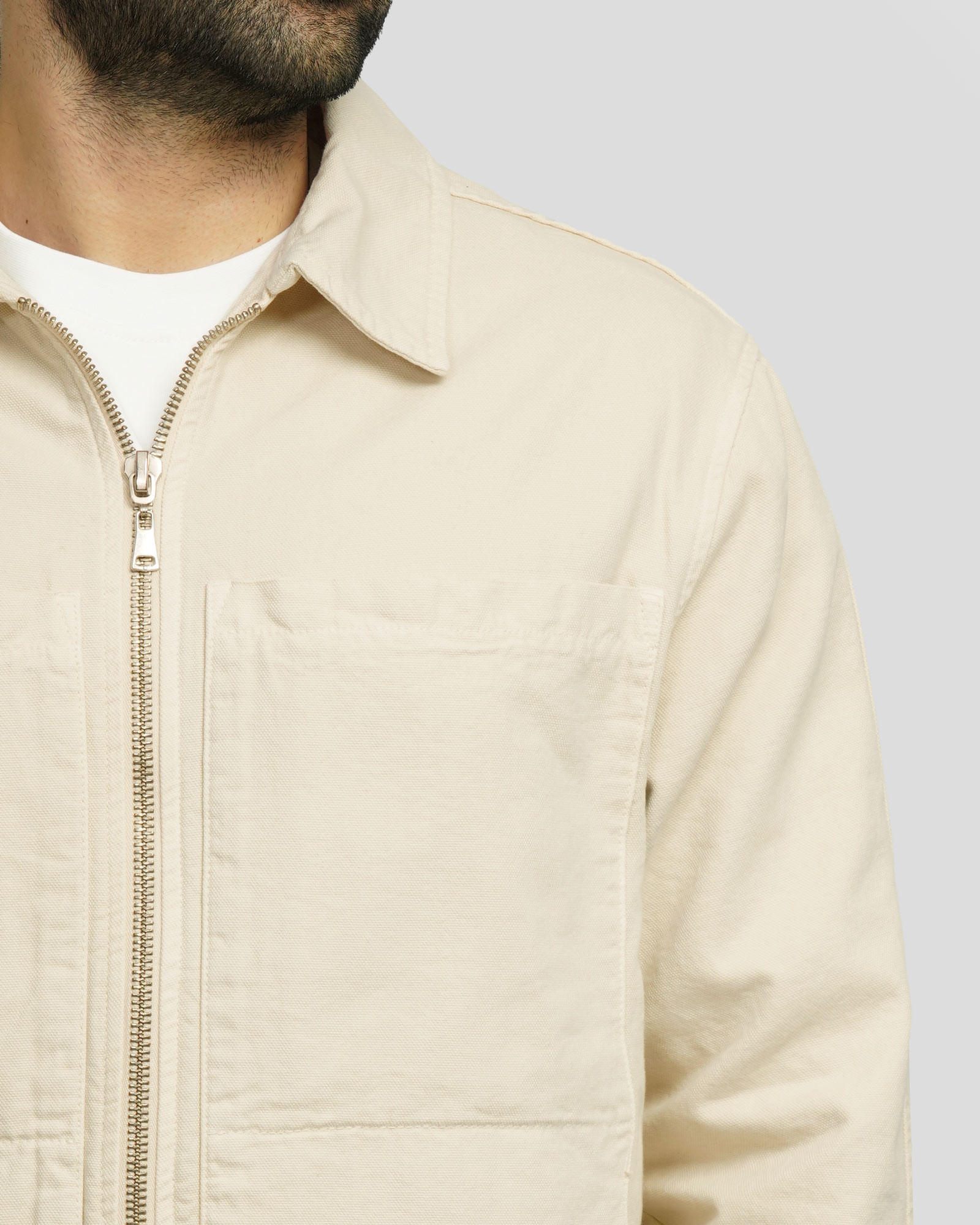 سویشرت کتان مردانه کرم روشن 24413270