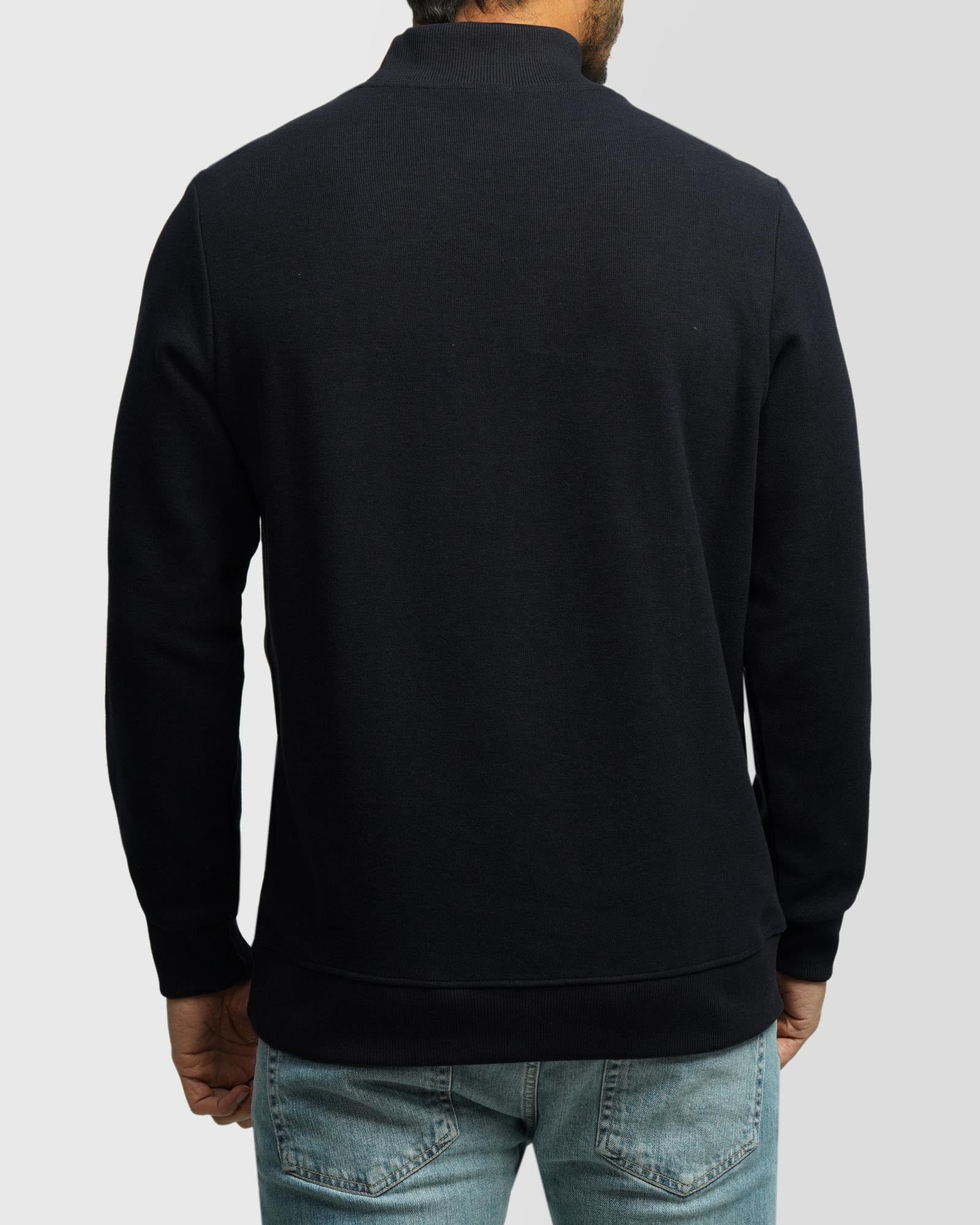 خرید و قیمت پلیور یقه 5 سانت ساده مردانه سرمه ای 24450110