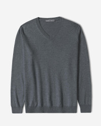 خرید و قیمت پلیور بافت یقه هفت ساده مردانه سرمه ای 24472112