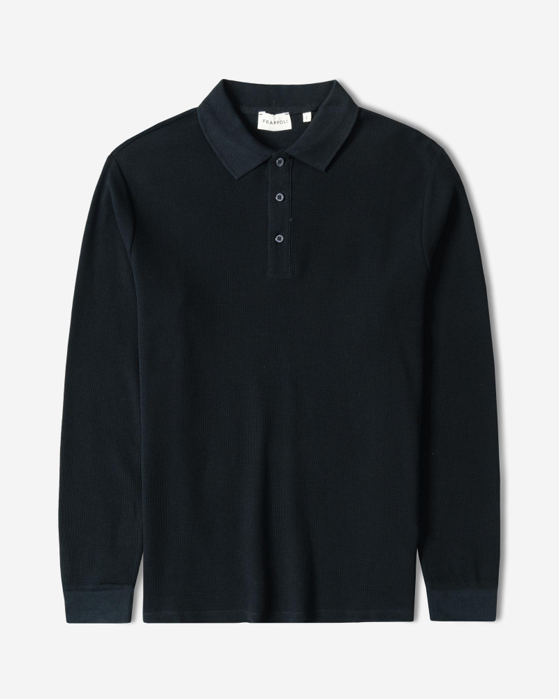 خرید و قیمت پولوشرت آستین بلند مردانه سرمه ای 84486135