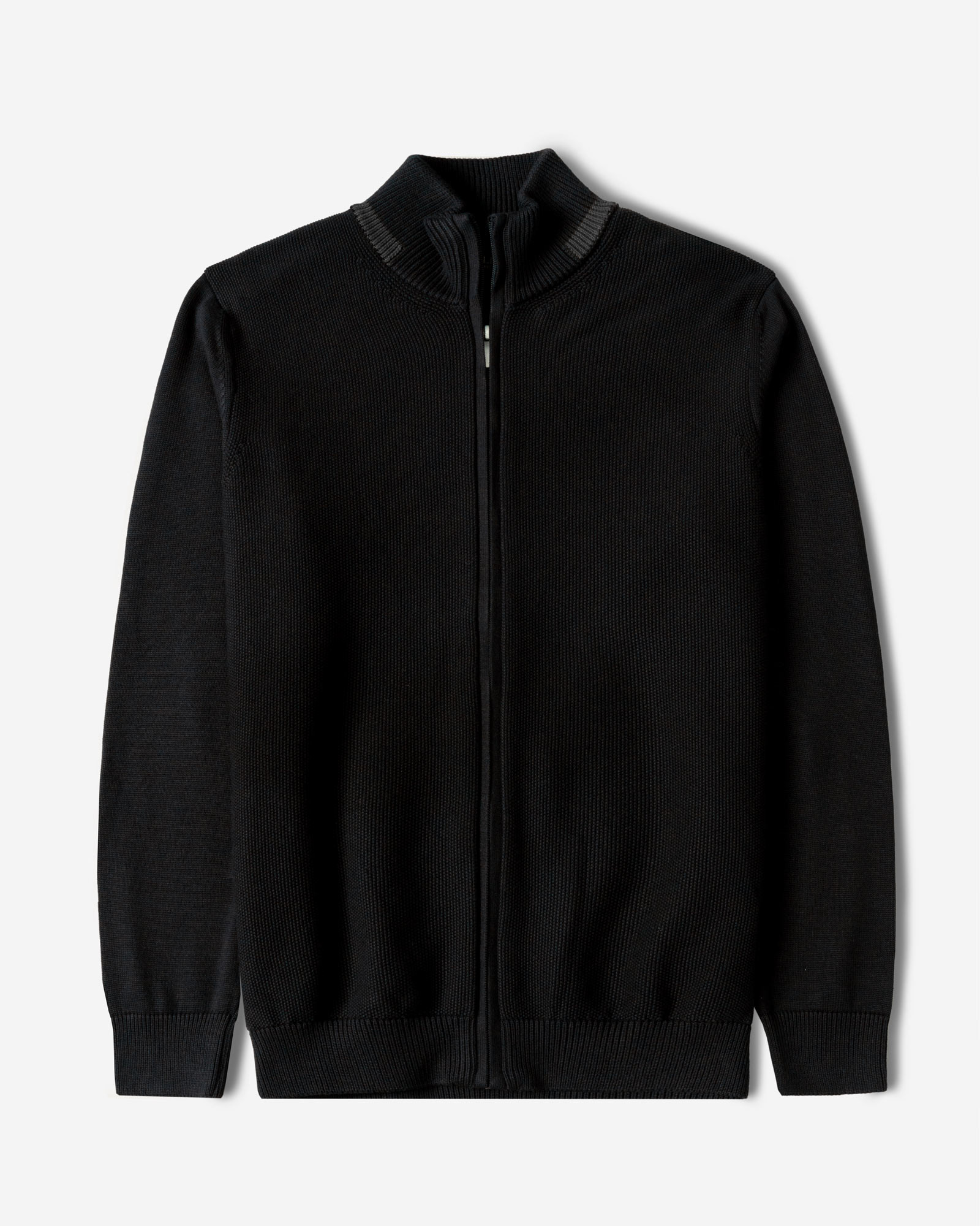 سویشرت بافت مردانه مشکی 24476131