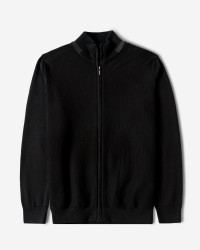 سویشرت بافت مردانه مشکی 24476131