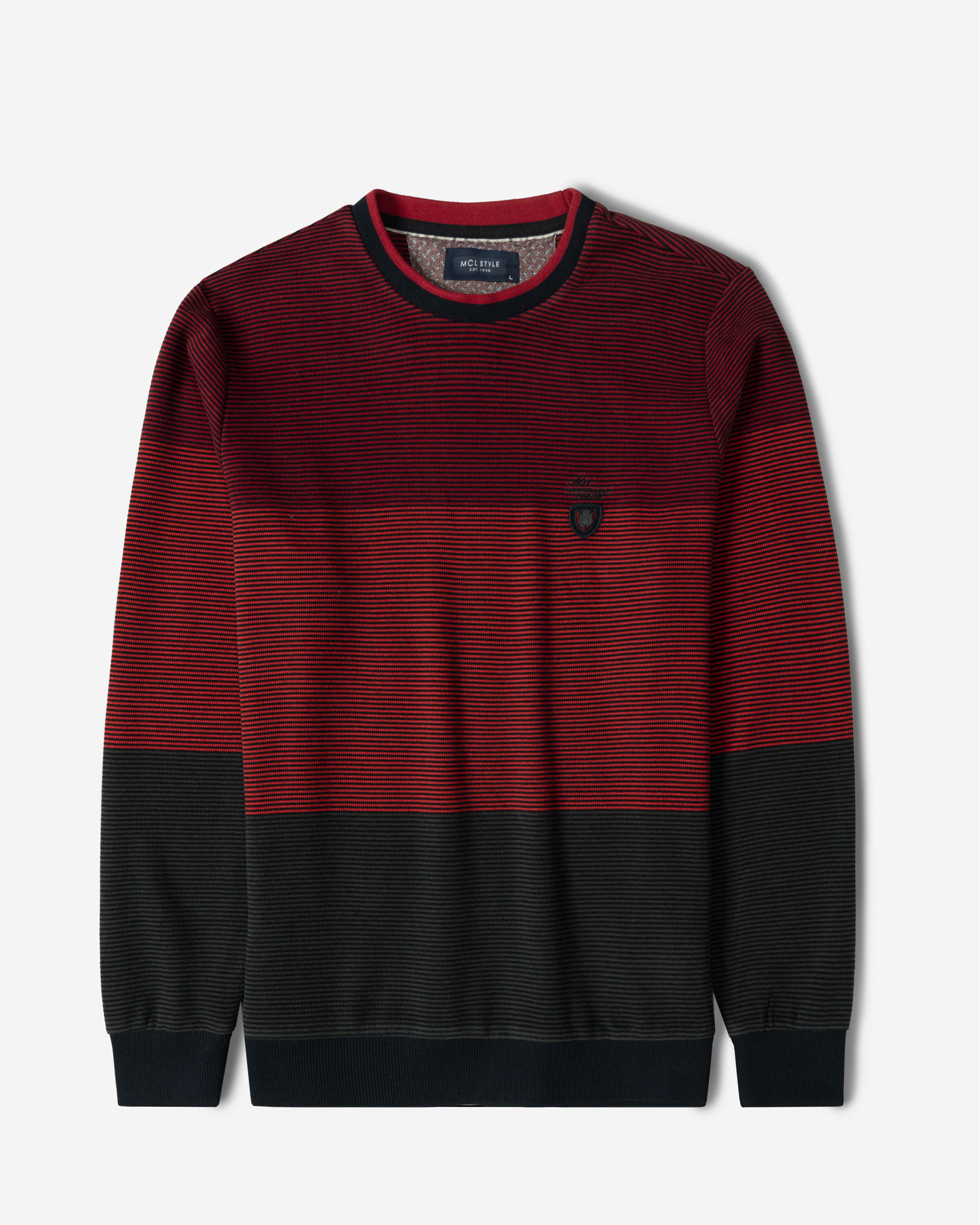 پلیور یقه گرد مردانه قرمز 84458153