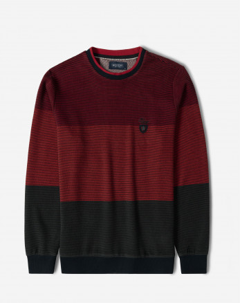 پلیور یقه گرد مردانه قرمز 84458153