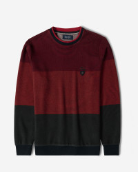 پلیور یقه گرد مردانه قرمز 84458153