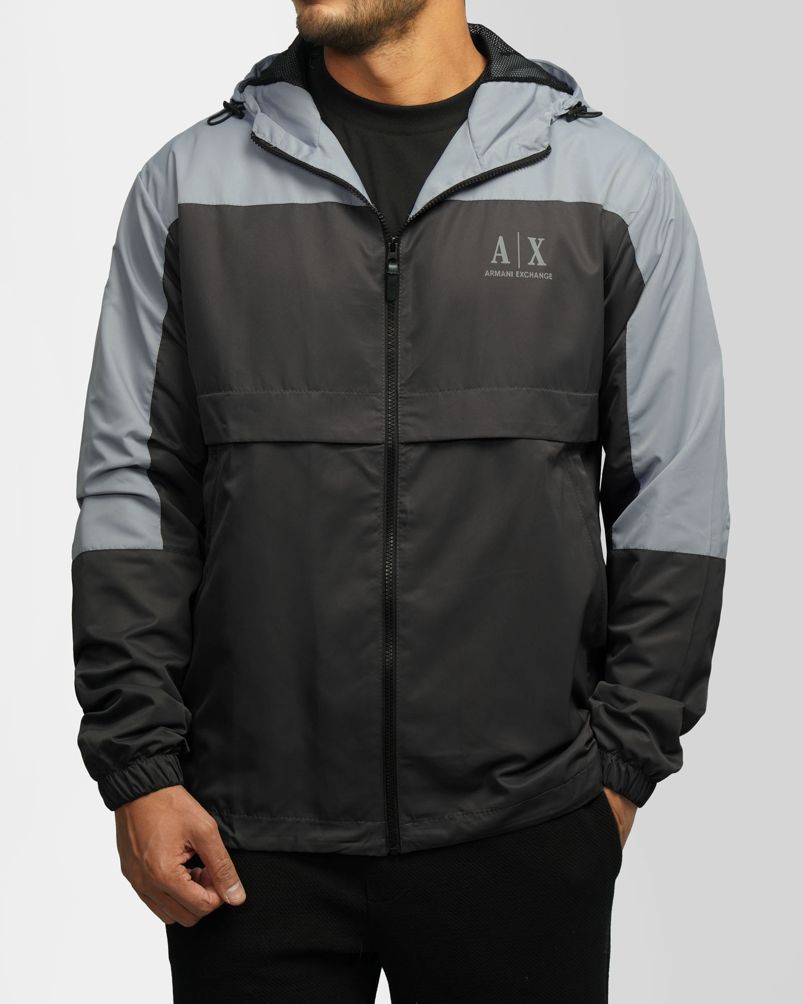 سویشرت شمعی کلاه دار مردانه خاکستری 84449178