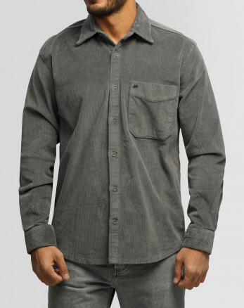 خرید و قیمت پیراهن مخمل کبریتی مردانه خاکستری 24452339