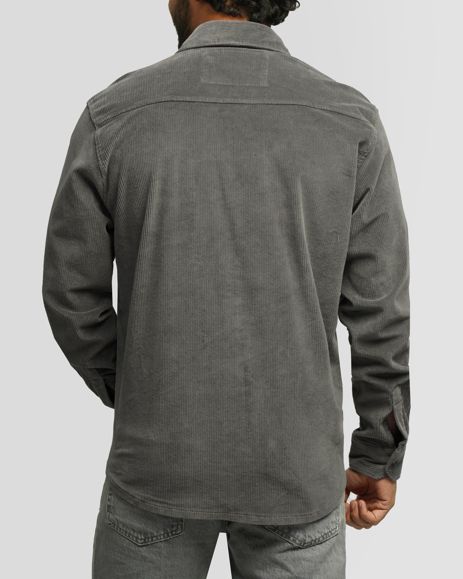 خرید و قیمت پیراهن مخمل کبریتی مردانه خاکستری 24452339