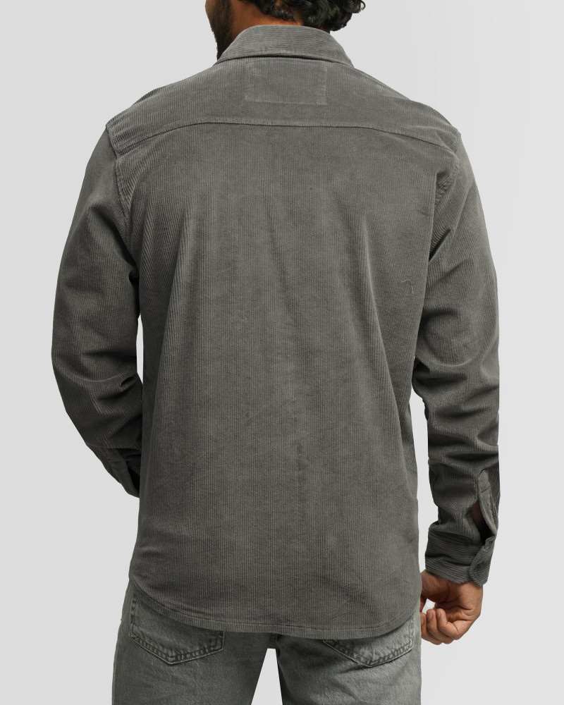 خرید و قیمت پیراهن مخمل کبریتی مردانه خاکستری 24452339