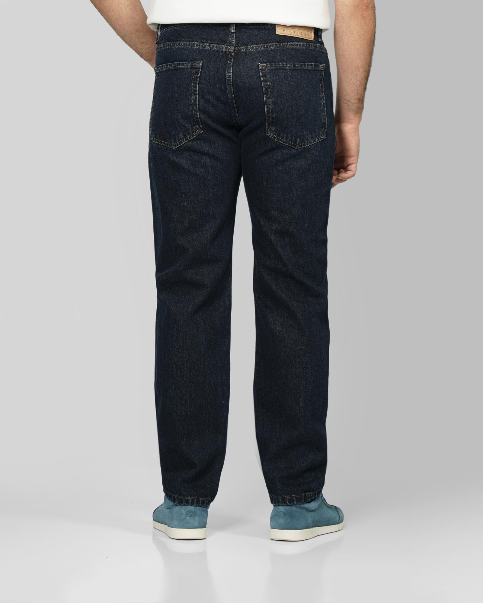 خرید و قیمت شلوار جین استریت فیت (Straight fit) ساده مردانه سرمه ای 24424853