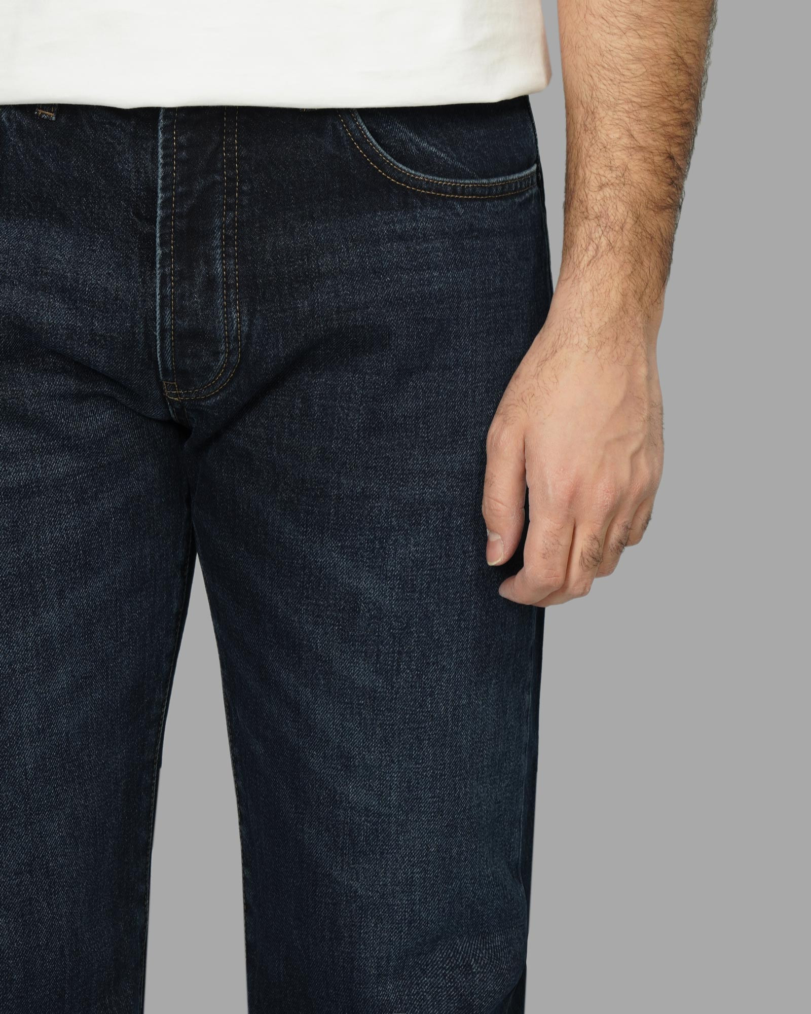 خرید و قیمت شلوار جین استریت فیت (Straight fit) ساده مردانه سرمه ای 24424853