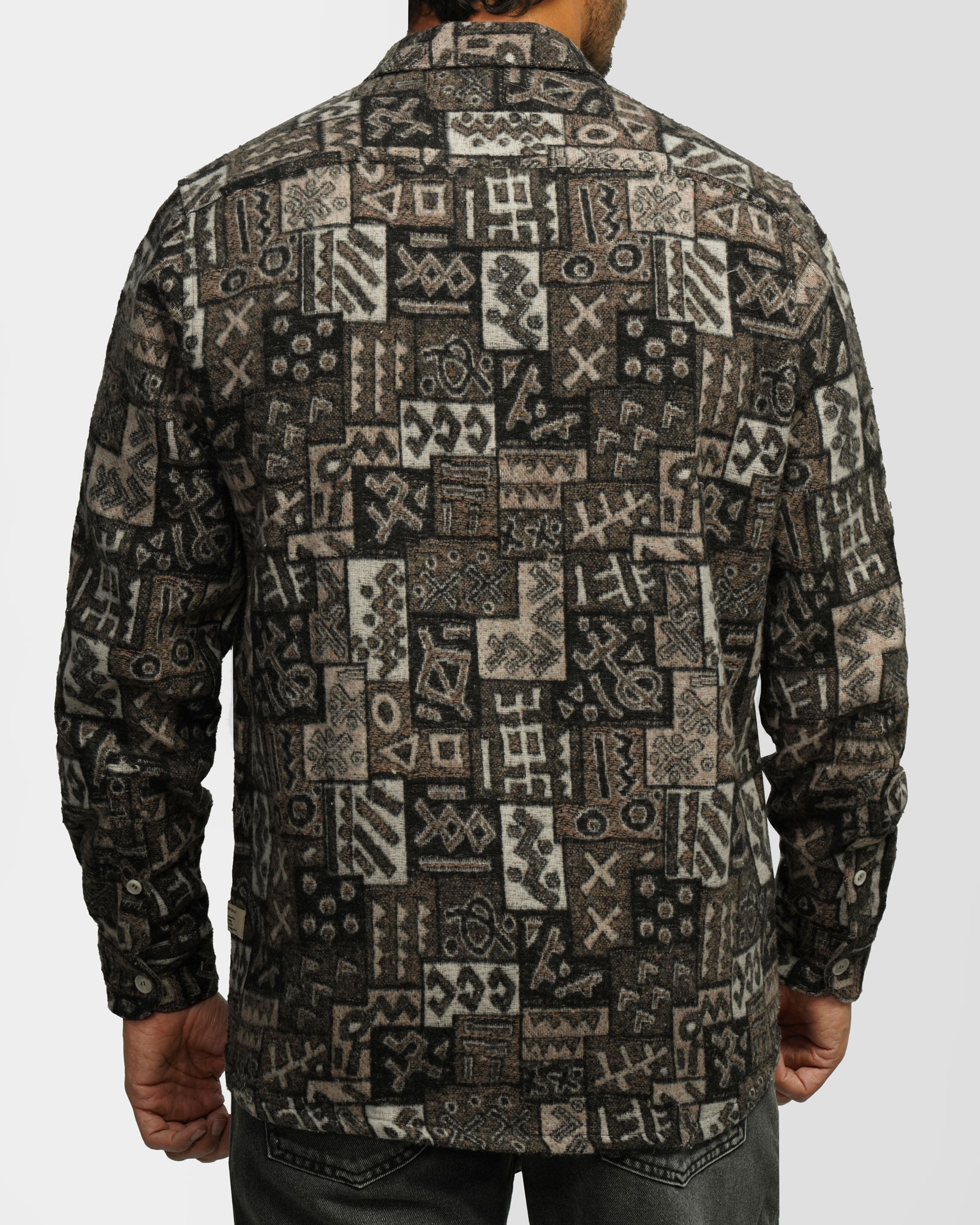 پیراهن ضخیم مردانه قهوه ای 24452337