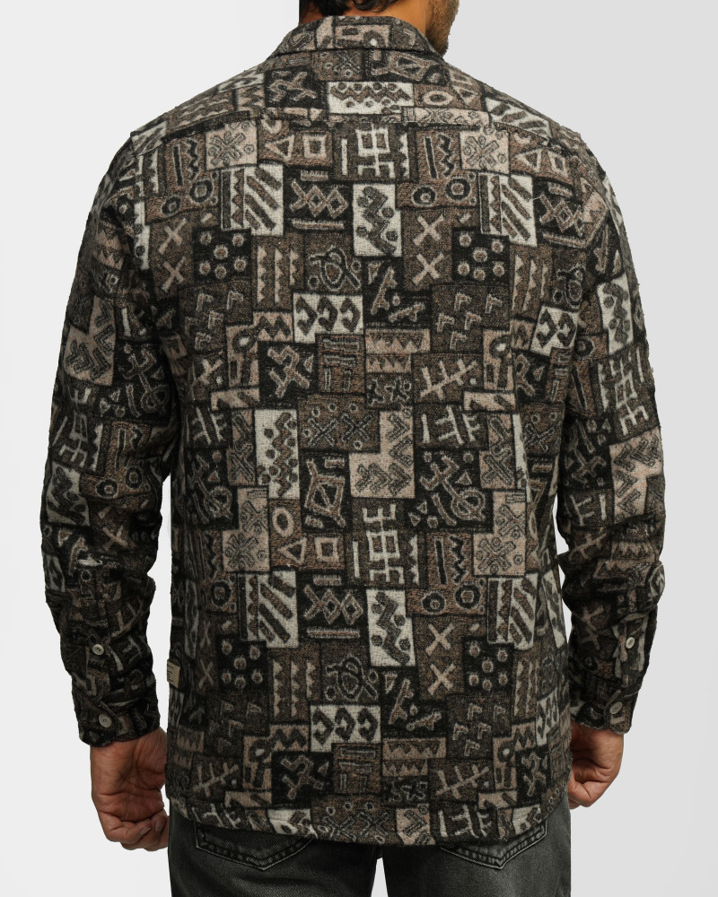 پیراهن ضخیم مردانه قهوه ای 24452337