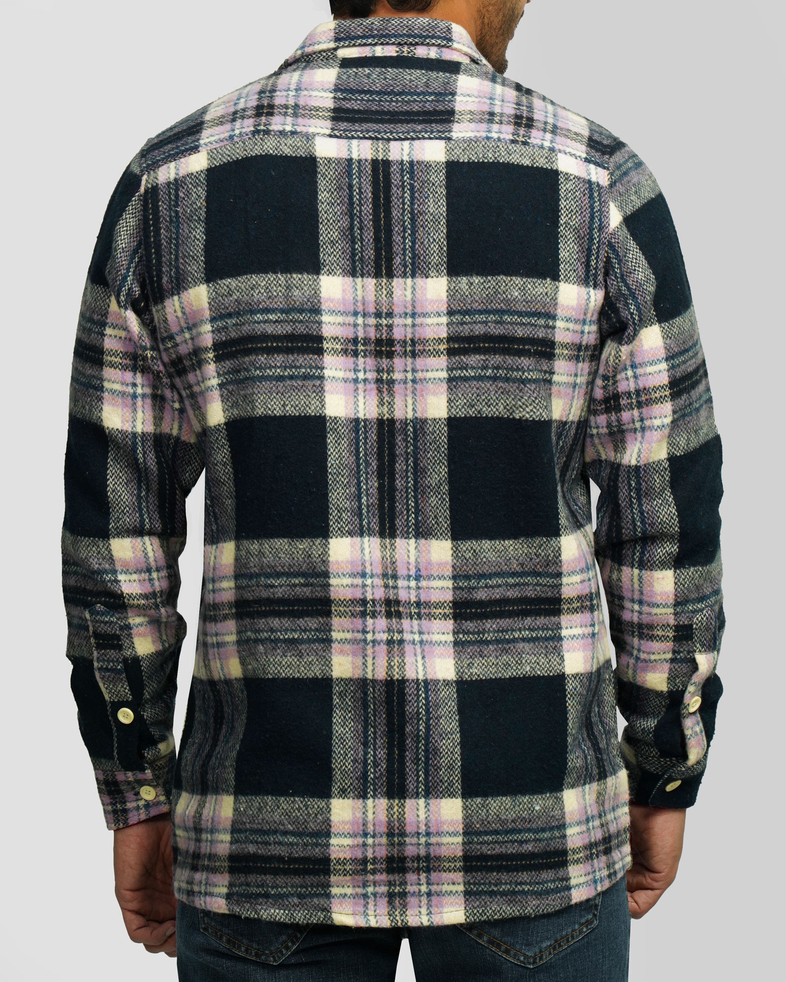 پیراهن ضخیم مردانه سرمه ای 24452318