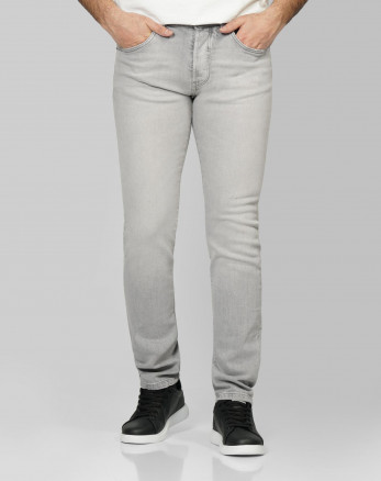 خرید و قیمت شلوار جین اسلیم زاپ دار مردانه طوسی 24411466