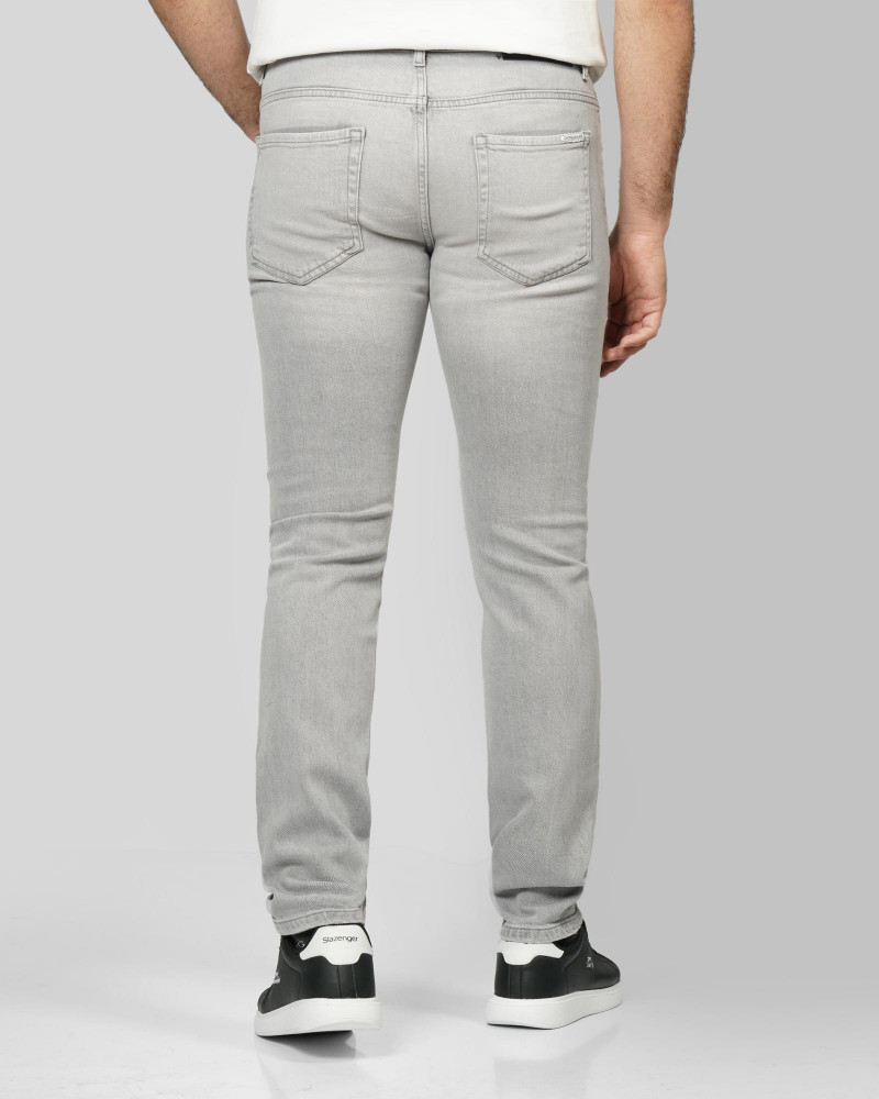 خرید و قیمت شلوار جین اسلیم زاپ دار مردانه طوسی 24411466