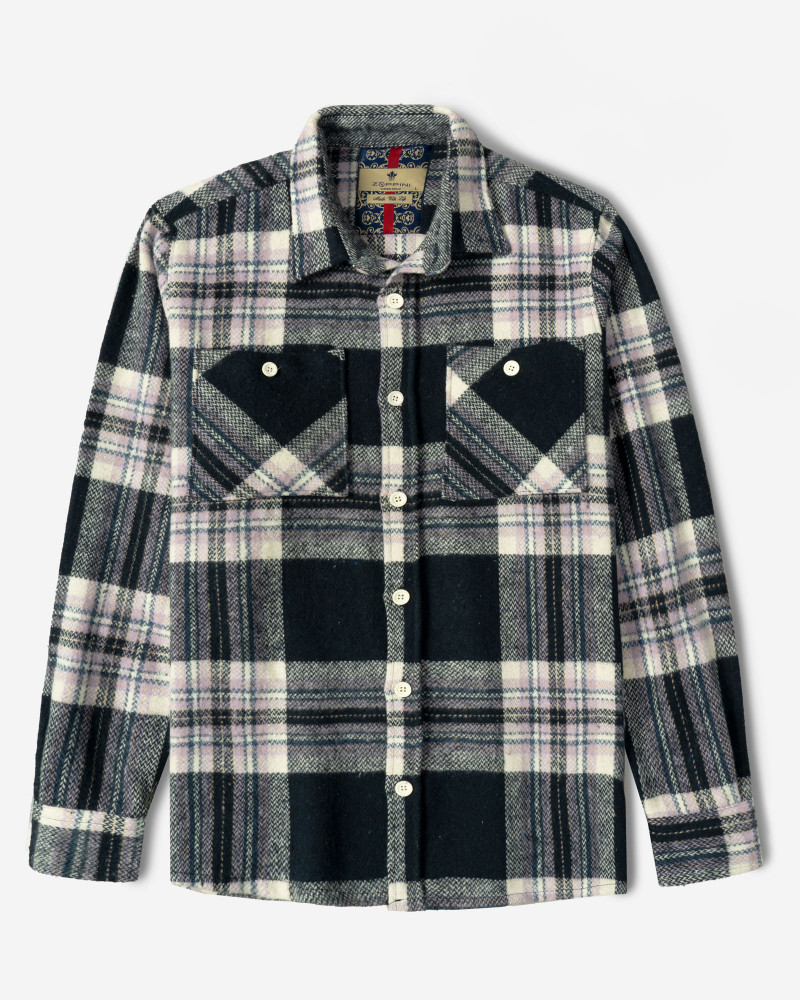 پیراهن ضخیم مردانه سرمه ای 24452318