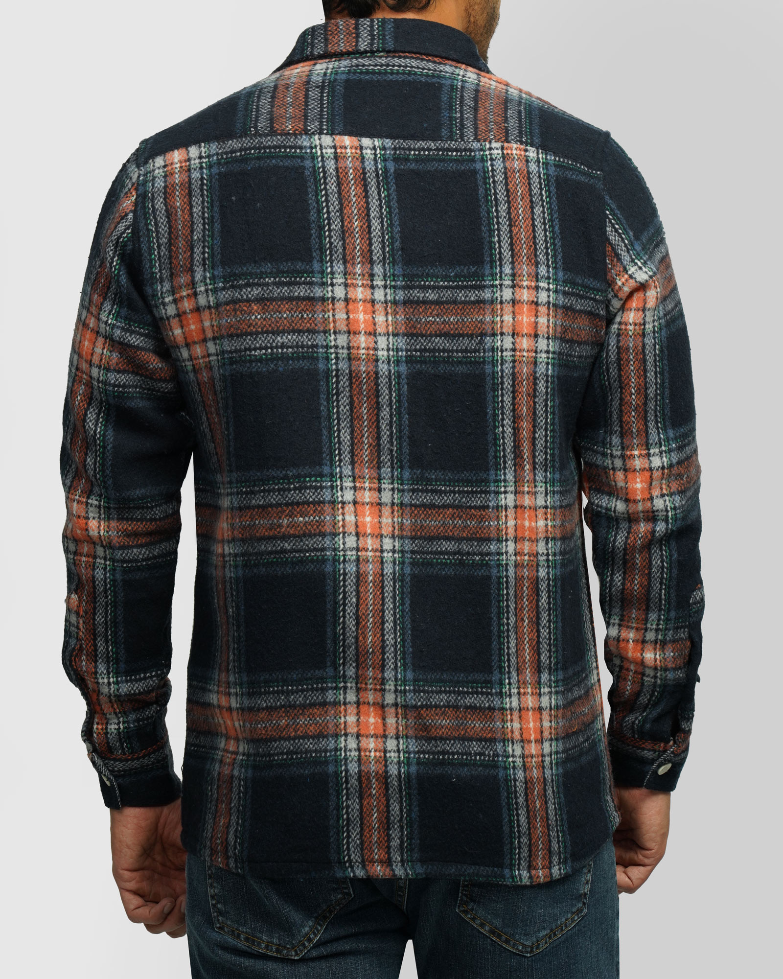 پیراهن ضخیم مردانه سرمه ای تیره 24452315