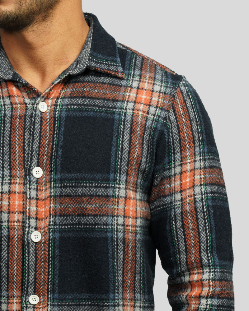 پیراهن ضخیم مردانه سرمه ای تیره 24452315