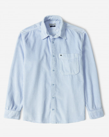 پیراهن مخمل کبریتی مردانه آبی روشن 24452340