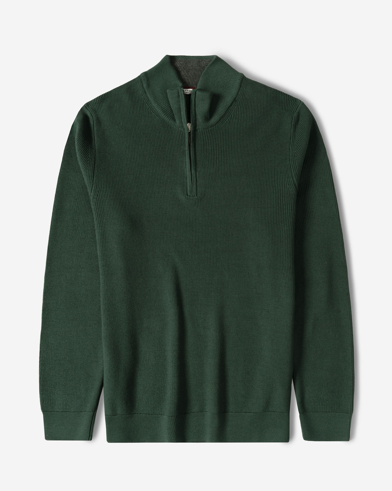 پلیور بافت نیم زیپ مردانه سبز 84441151