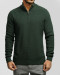 پلیور بافت نیم زیپ مردانه سبز 84441151