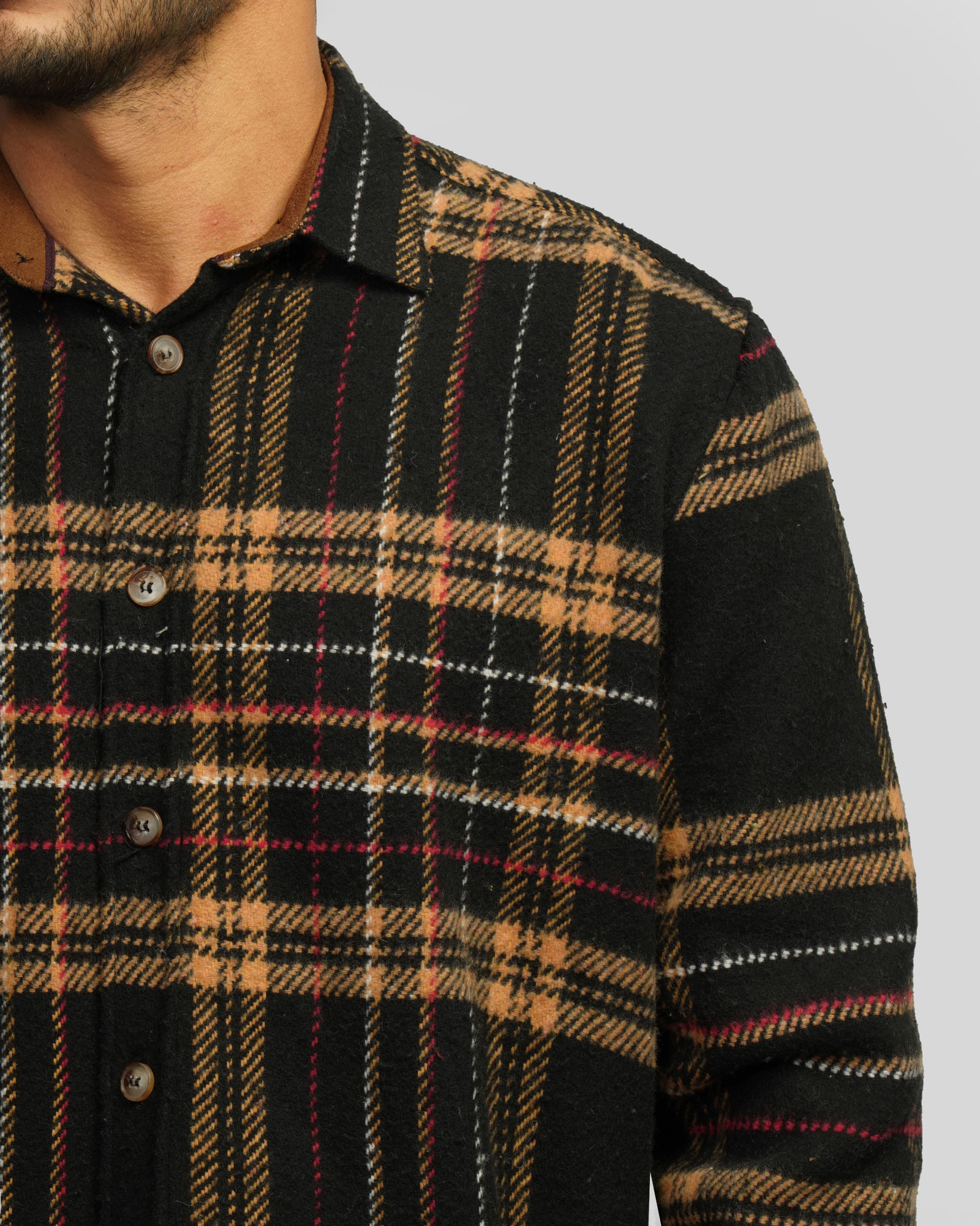 پیراهن ضخیم مردانه مشکی 24452311