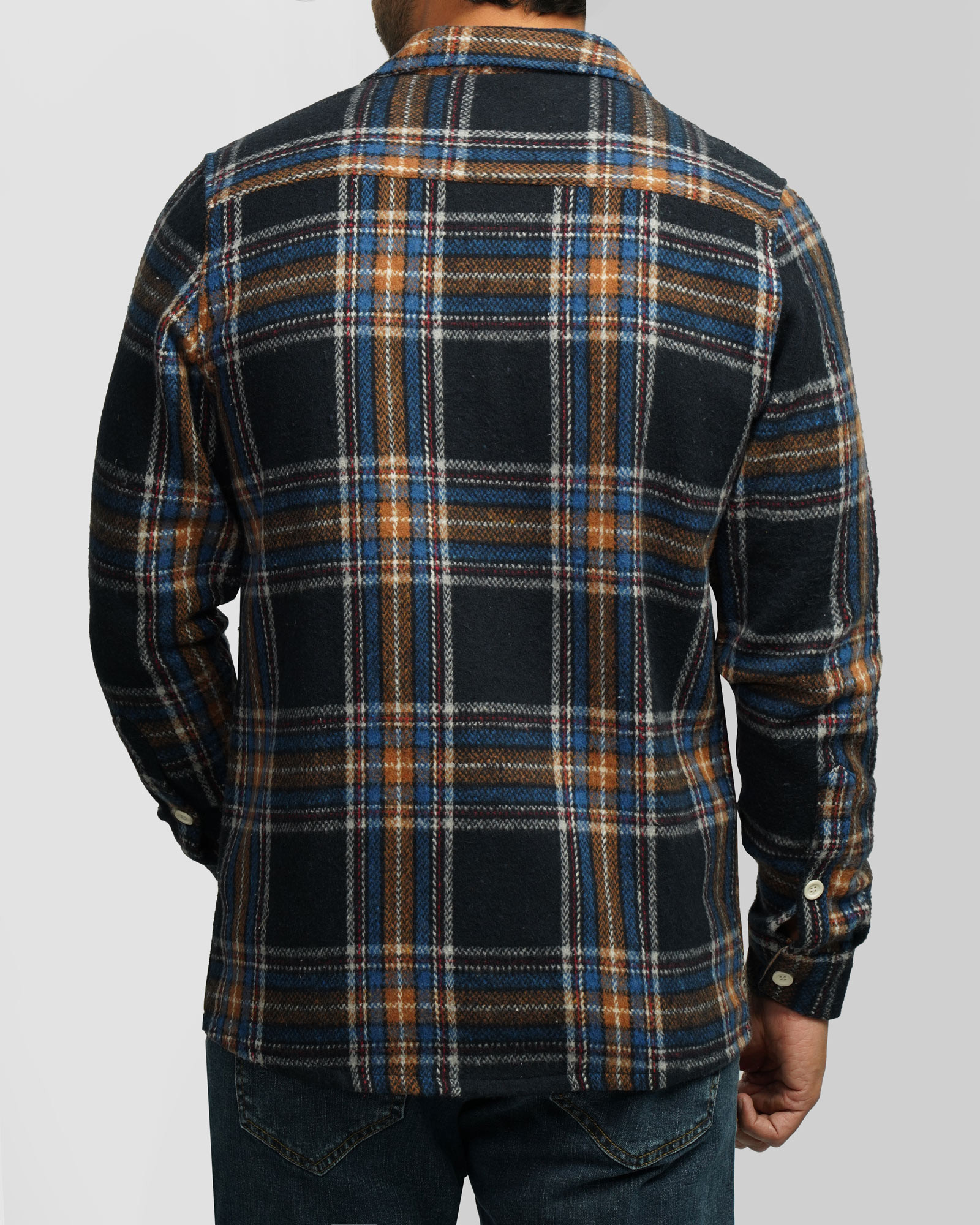 پیراهن ضخیم مردانه سرمه ای 24452315