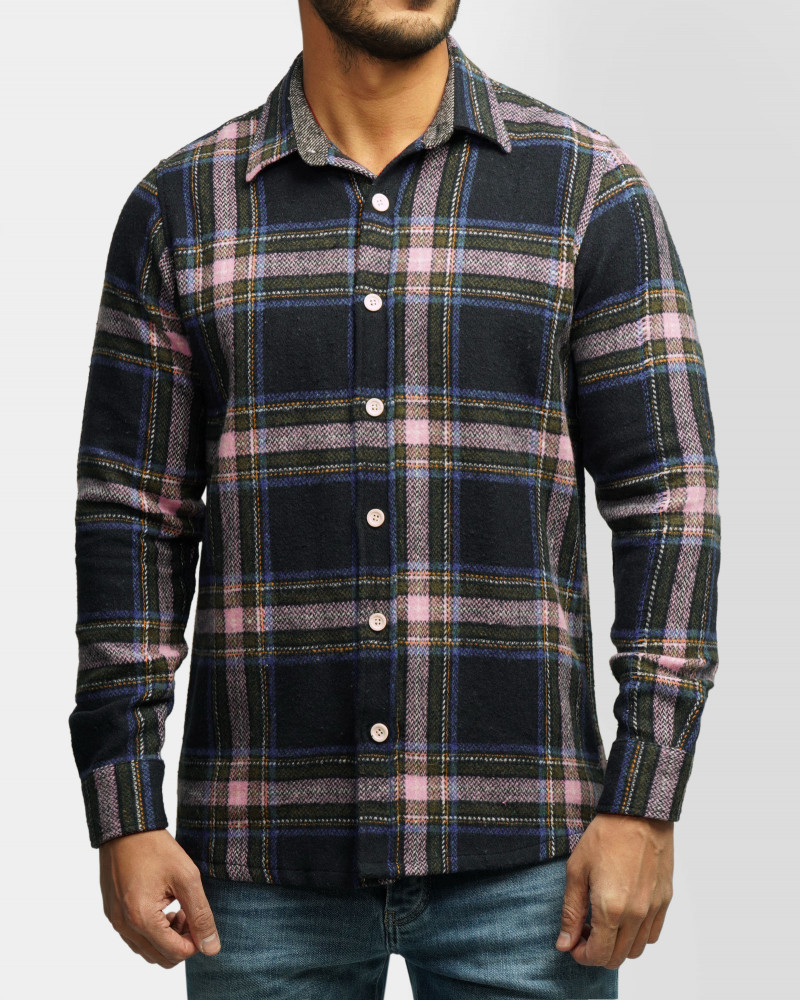 پیراهن ضخیم مردانه آبی تیره 24452315