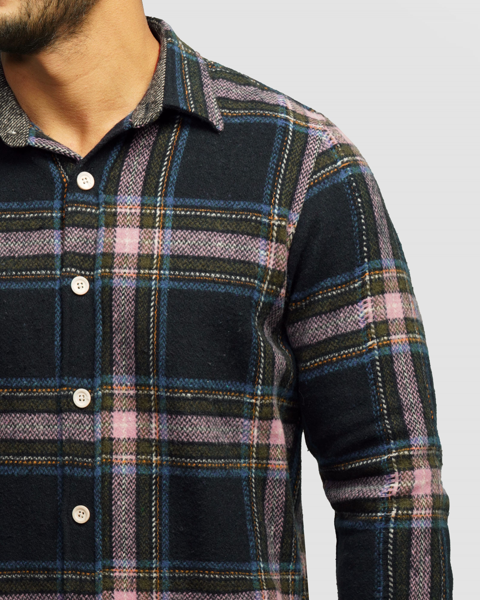 پیراهن ضخیم مردانه آبی تیره 24452315