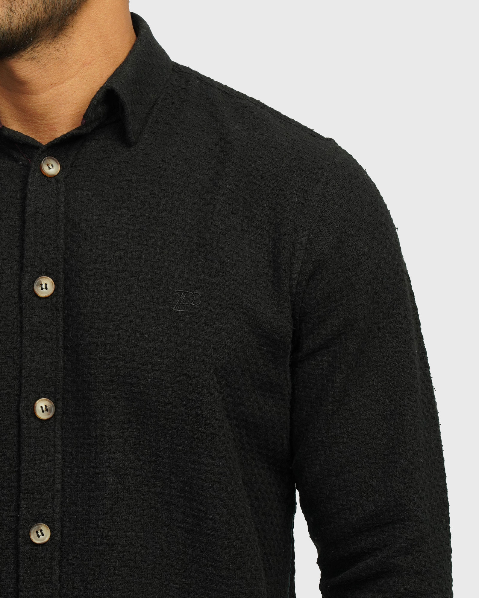 خرید و قیمت پیراهن ضخیم مردانه مشکی 24452323