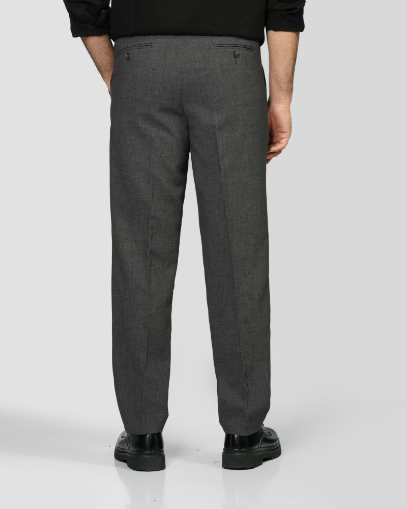 شلوار پارچه ای مردانه رگولار خاکستری 24462131