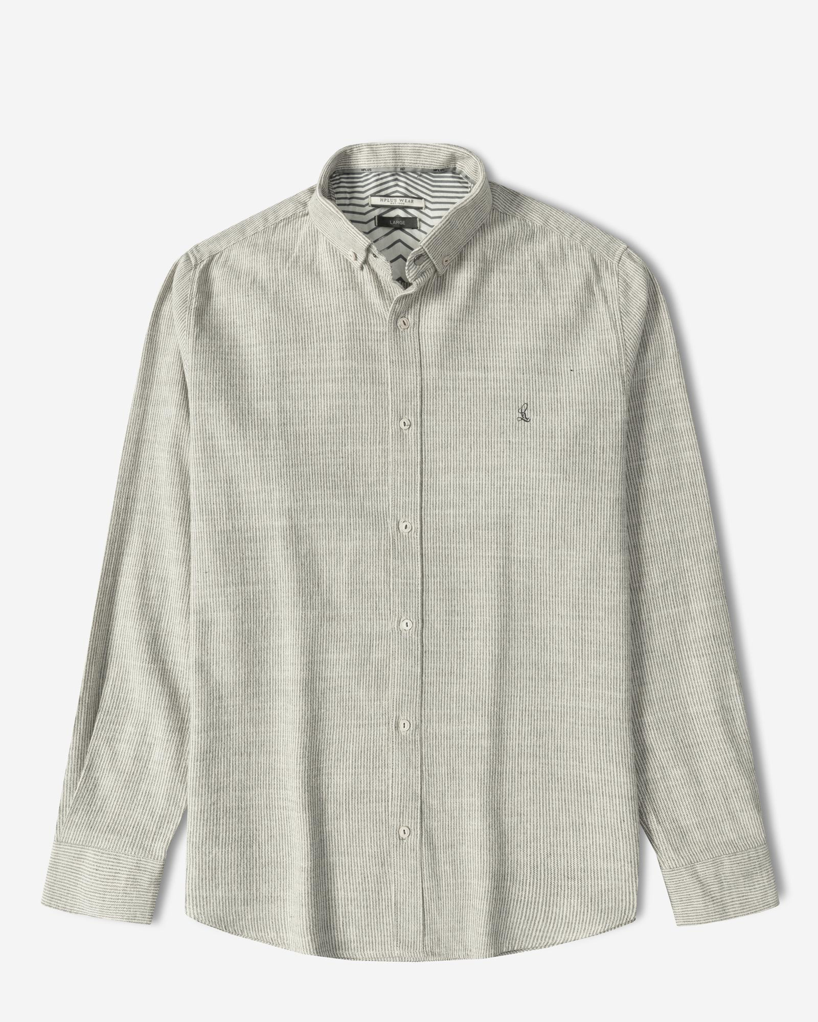 خرید و قیمت پیراهن آستین بلند راه راه مردانه طوسی 24266182