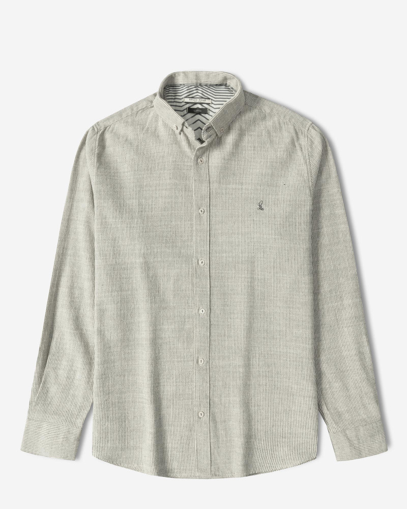 خرید و قیمت پیراهن آستین بلند راه راه مردانه طوسی 24266182